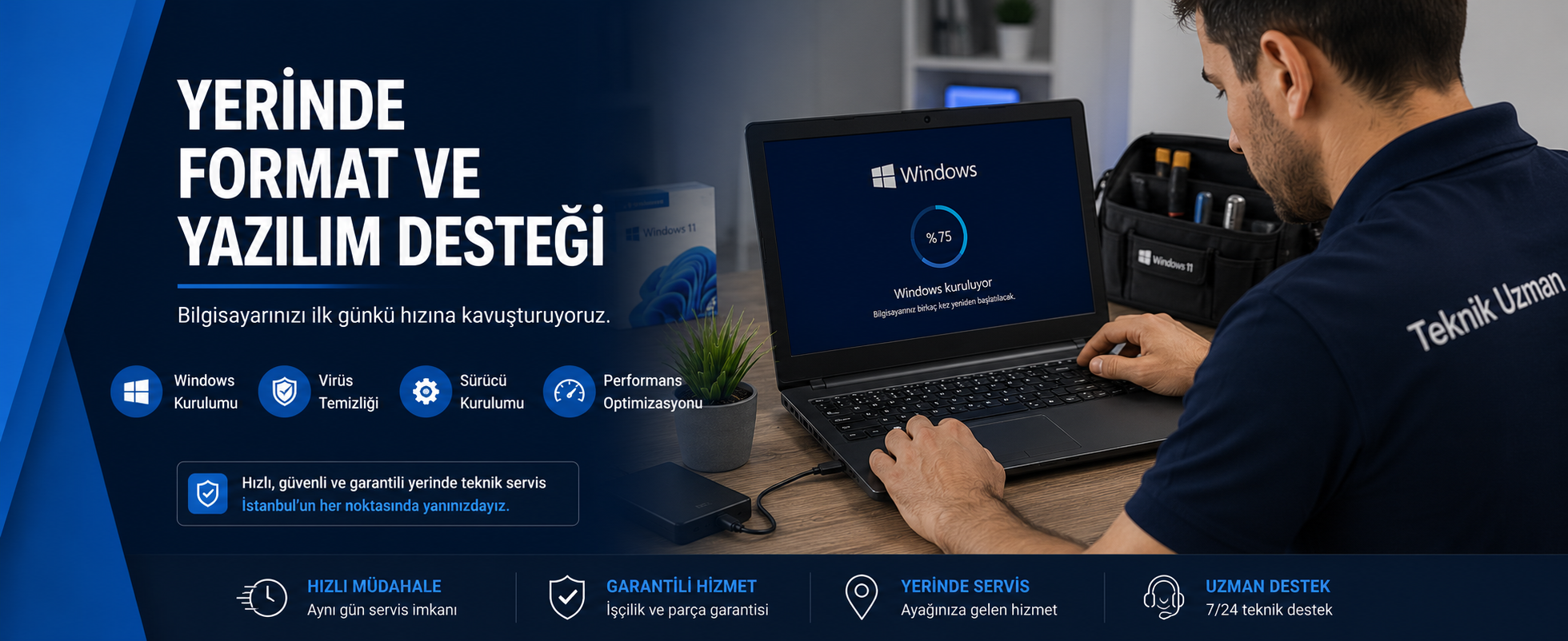 Yerinde Format ve Yazılım Desteği